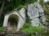 Talkessel der Consolation - Kapelle und Felswand (Felsen)