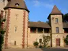 Thoury castle - Main building and its gallery; in the town of Saint-Pourçain-sur-Besbre, in Besbre valley