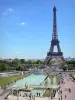 Torre Eiffel - Vista de la Torre Eiffel desde los jardines de Trocadero