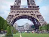 Torre Eiffel - Palais de Chaillot en el fondo y el parque Campo de Marte, a los pies de la Dama de Hierro