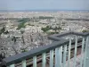 Torre Montparnasse - Opinión del tejado de París desde la terraza panorámica de la torre de Montparnasse