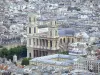 Torre Montparnasse - Ver Iglesia de Saint-Sulpice y de los edificios de París desde la terraza del piso 59º