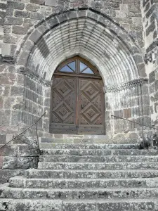 Tournemire et le château d'Anjony - Portail de l'église Saint-Jean-Baptiste