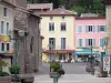 Tournon-sur-Rhône - Facades of the Saint-Julien square