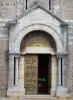 Tournus - Abbaye Saint Philibert: portaal van de abdijkerk van Saint-Philibert