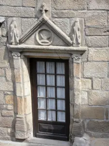 Treignac - Front door of a stone house