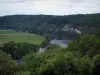 Trémolat head - Trees, Dordogne river and fields, in the Dordogne valley, in Périgord