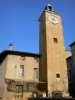 Trévoux - Tour de l'Arsenal (tour de l'Horloge) et maisons de la ville