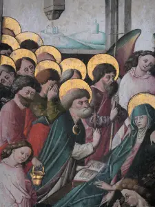 Trittici di Ternant - Vernici componenti (pittura Esequie della Vergine), della pala della Vergine nella chiesa di San Rocco