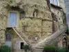 Trôo - Troglodyte houses (dug into the cliff)