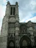 Troyes - Tower of the Saint-Pierre-et-Saint-Paul cathedral of Gothic style