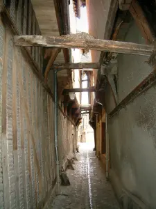 Troyes - Ruelle des Chats (allée très étroite)