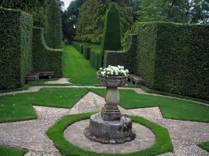 Tuinen van het kasteeltje van Eyrignac - Franse tuin (tuin van groen)