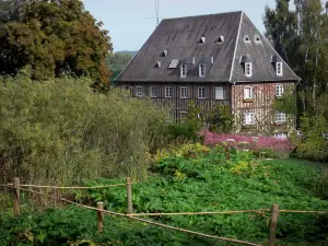 Tuinen van Valloires - Planten, gebouwen en bomen