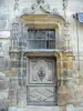 Tulle - Entrance door of the house of Loyac, Place Gambetta