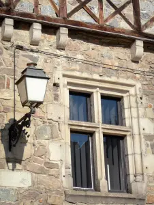 Tulle - Verticale raamstijlen raam van de oude stad
