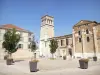 Valence - Forecourt of the Saint-Apollinaire cathedral