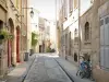 Valence - Street lined with facades of houses