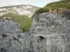 Valle dell'Ubaye - Pont du Chatelet fiancheggiata da pareti di roccia