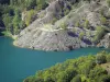 Vallée du Louron - Lac de Génos-Loudenvielle et rive plantée d'arbres