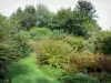 Valloires花园 - 灌木，草坪，花草树木