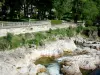 Vals-les-Bains - Parkanlage am Ufer des Flusses Volane