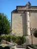 Varen - Façade du château (Doyenné) et jardin médiéval