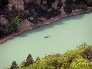 Verdon gorges - Verdon Grand canyon: canoe on the River Verdon; in the Verdon Regional Nature Park