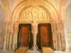 Vézelay - Inside the Sainte-Marie-Madeleine basilica: tympanum of the central portal of the narthex