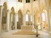 Vézelay - Inside the Sainte-Marie-Madeleine basilica: choir