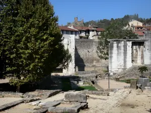 Vienne - Giardino di Cibele (archeologico giardino) e il suo gallo-romana