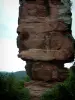 Vieux Windstein castle - Sandstone rocks ruins and trees (climbing site)