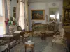 Villa Ephrussi de Rothschild - Intérieur du palais : salon Louis XV