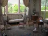 Villa Ephrussi de Rothschild - Inside of the palace: bedroom of the baroness