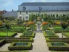 Villandry城堡和花园 - 菜园的菜和花