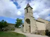 Le Villard - El campanario de Saint-Privat, en la ciudad de Chanac