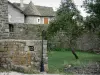 Le Villard - Natursteinmauern des befestigten Dorfes