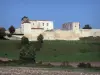 Villebois-Lavalette - Castello e dei suoi pascoli e campi recinti dominanti