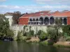 Villeneuve-sur-Lot - Covered market halls overlooking River Lot