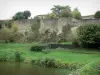 Vouvant - Remparts du village et plan d'eau