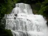 Wasserfälle des Hérisson - Wasserfall Eventail