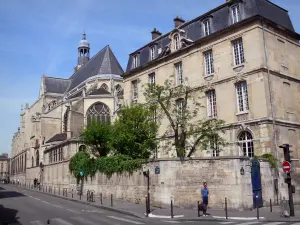 Wijk Quartier latin - Pastorie en de apsis van de kerk van Saint-Étienne-du-Mont