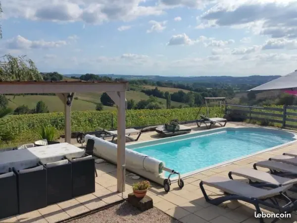 Cabaña para 8 personas con piscina - Alquiler - Vacaciones y fines de semana en Beaumarchés