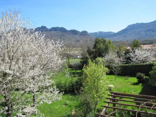 La Giraudasse - Mountain view from a room in April