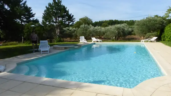 House in the olive trees with pool 6 x 13 m - Rental - Holidays & weekends in Cazouls-d'Hérault