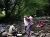 Le Moulin de Serre - Toma panorámica del oro río para acampar burande emisiones