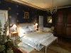 Schloss von Labessiere - Blaues Zimmer Bett 180x200