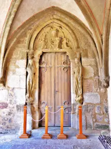 Deur van de Maagd, in het klooster - Abbaye d'Abondance (© JE)