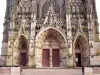 Detail van de portiek van de basiliek (© Jean Espirat)
