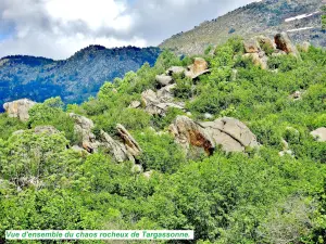 Panorama on the rocky chaos of Targasonne (© J.E)